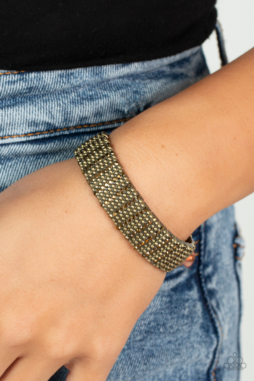Paparazzi ♥ The GRIT Factor - Brass Bracelet ♥ Bracelet