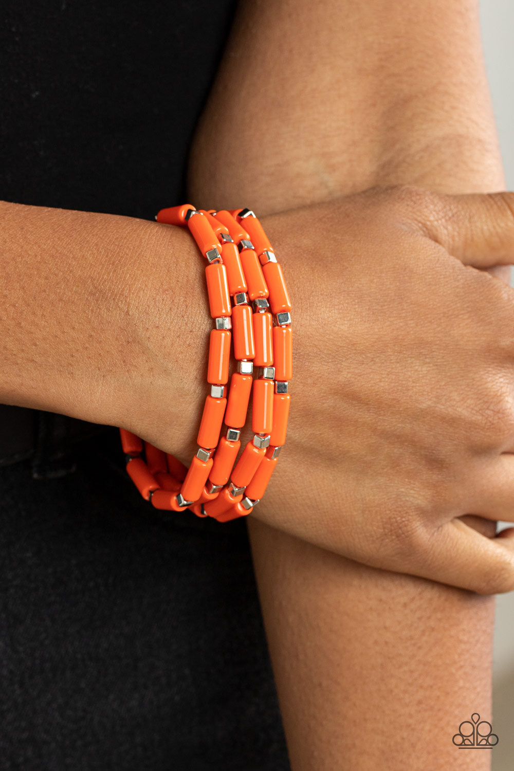 Paparazzi ♥ Radiantly Retro - Orange ♥ Bracelet