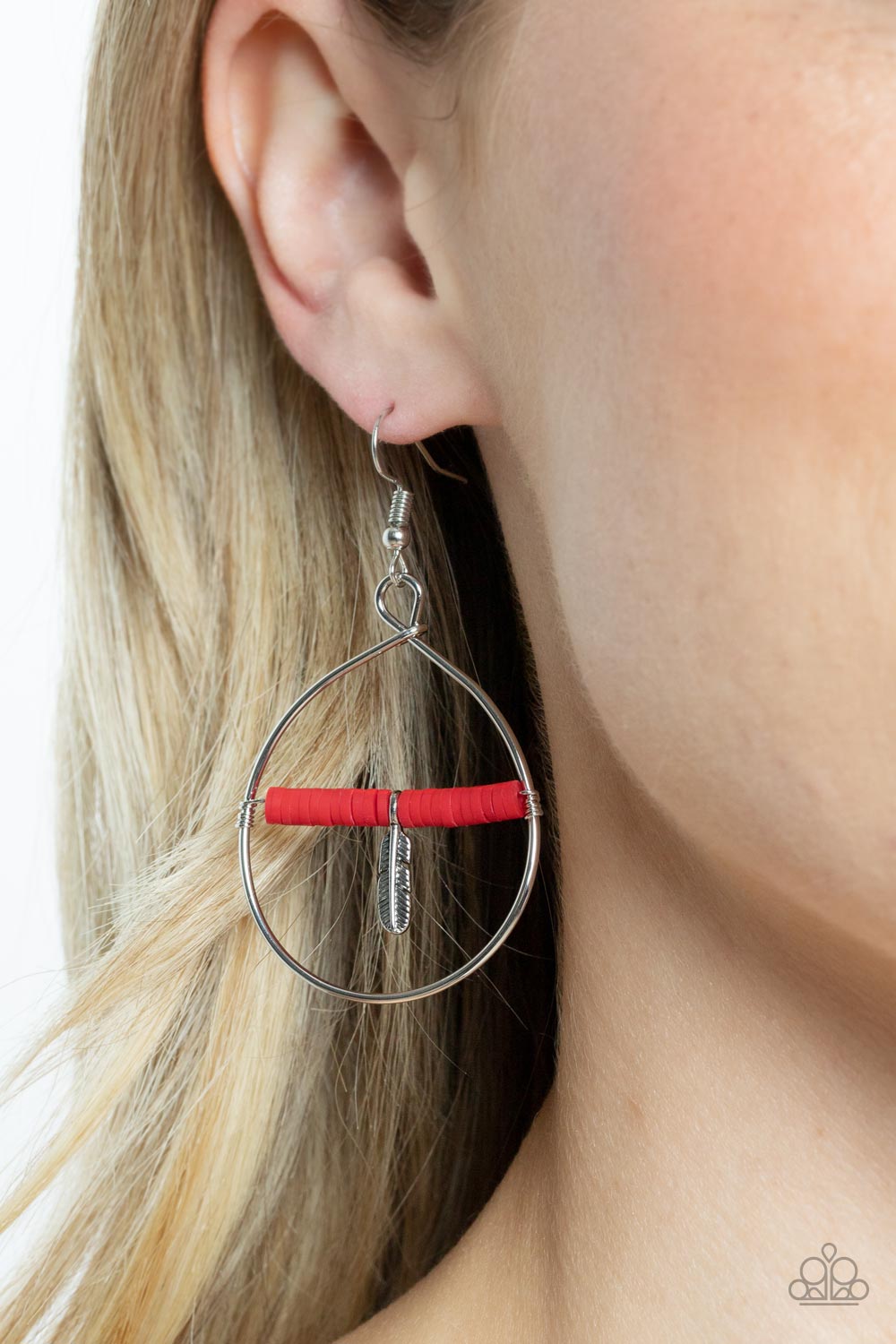 Paparazzi ♥ Free Bird Freedom - Red ♥ Earrings