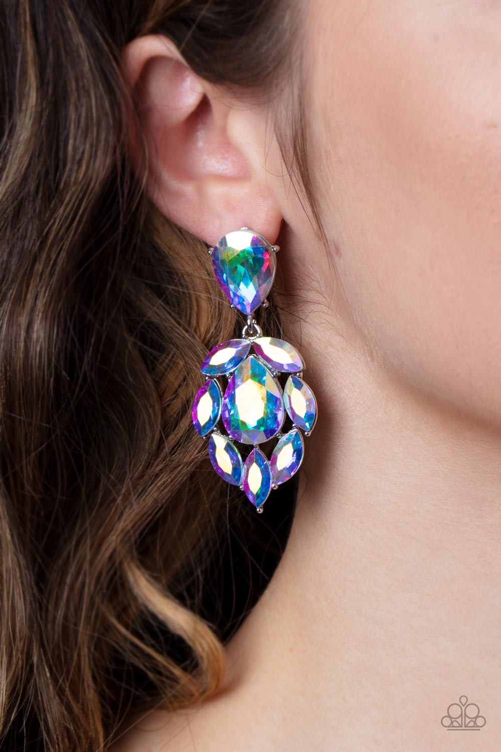 Paparazzi ♥ Galactic Go-Getter - Multi 2 ♥ Post Earrings