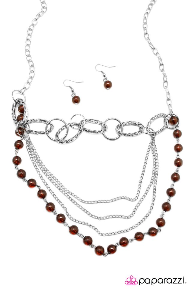 Paparazzi ♥ A Subtle Reminder - Brown ♥ Necklace