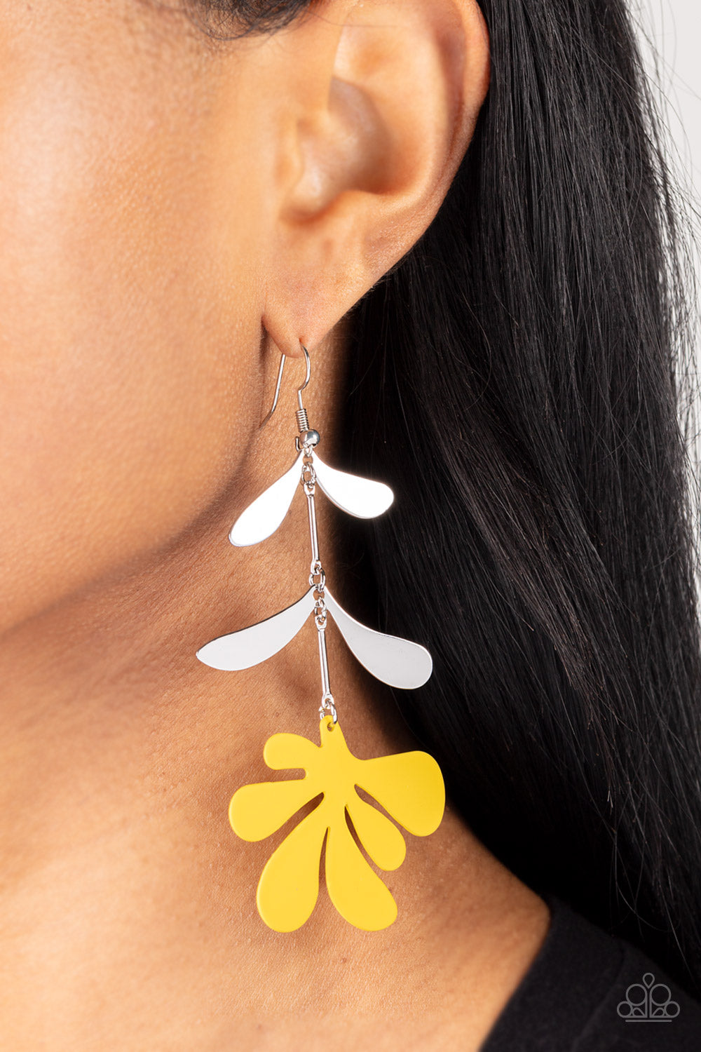 Paparazzi ♥ Palm Beach Bonanza - Yellow ♥ Earrings
