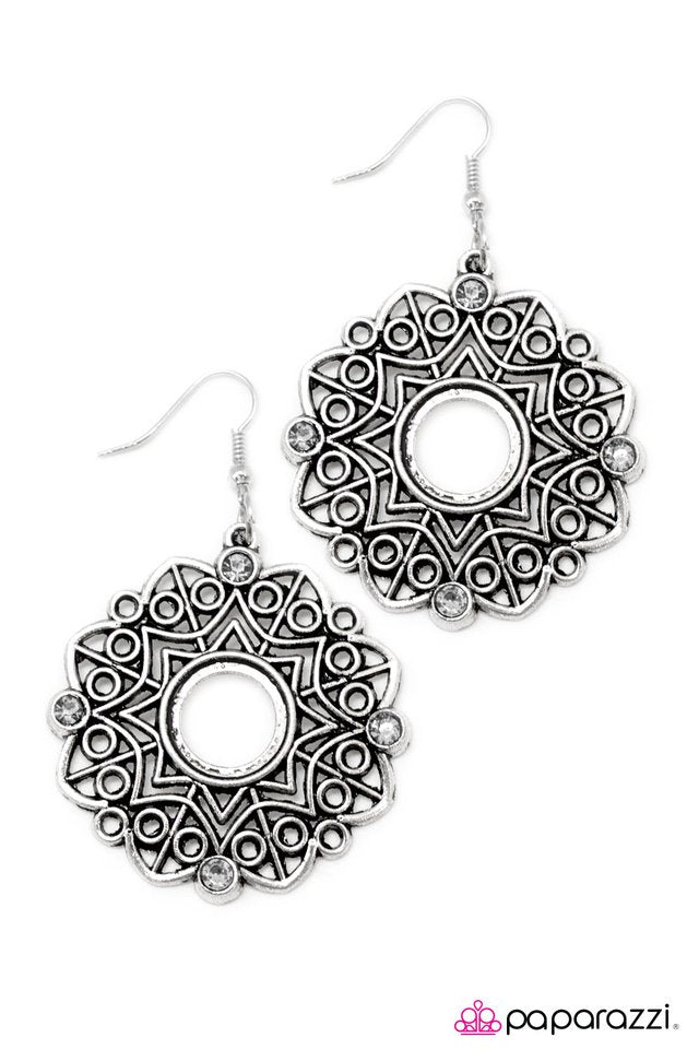 Paparazzi ♥ Love Spell - White ♥ Earrings