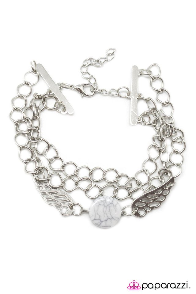 Paparazzi ♥ Angel of Mine - White ♥ Bracelet