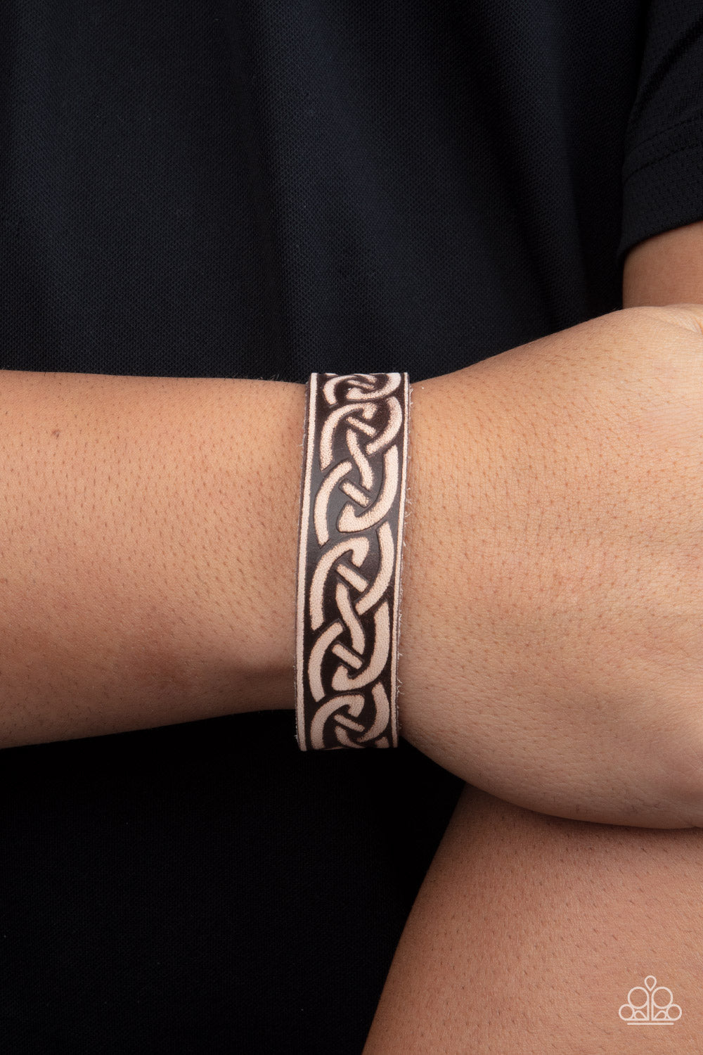 Paparazzi ♥ Rebel Runes - Brown ♥ Bracelet