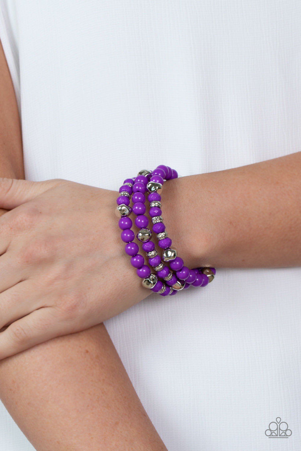 Paparazzi ♥ Vibrant Verve - Purple ♥ Bracelet