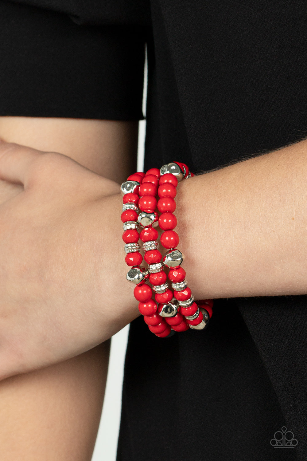 Paparazzi ♥ Vibrant Verve - Red ♥ Bracelet