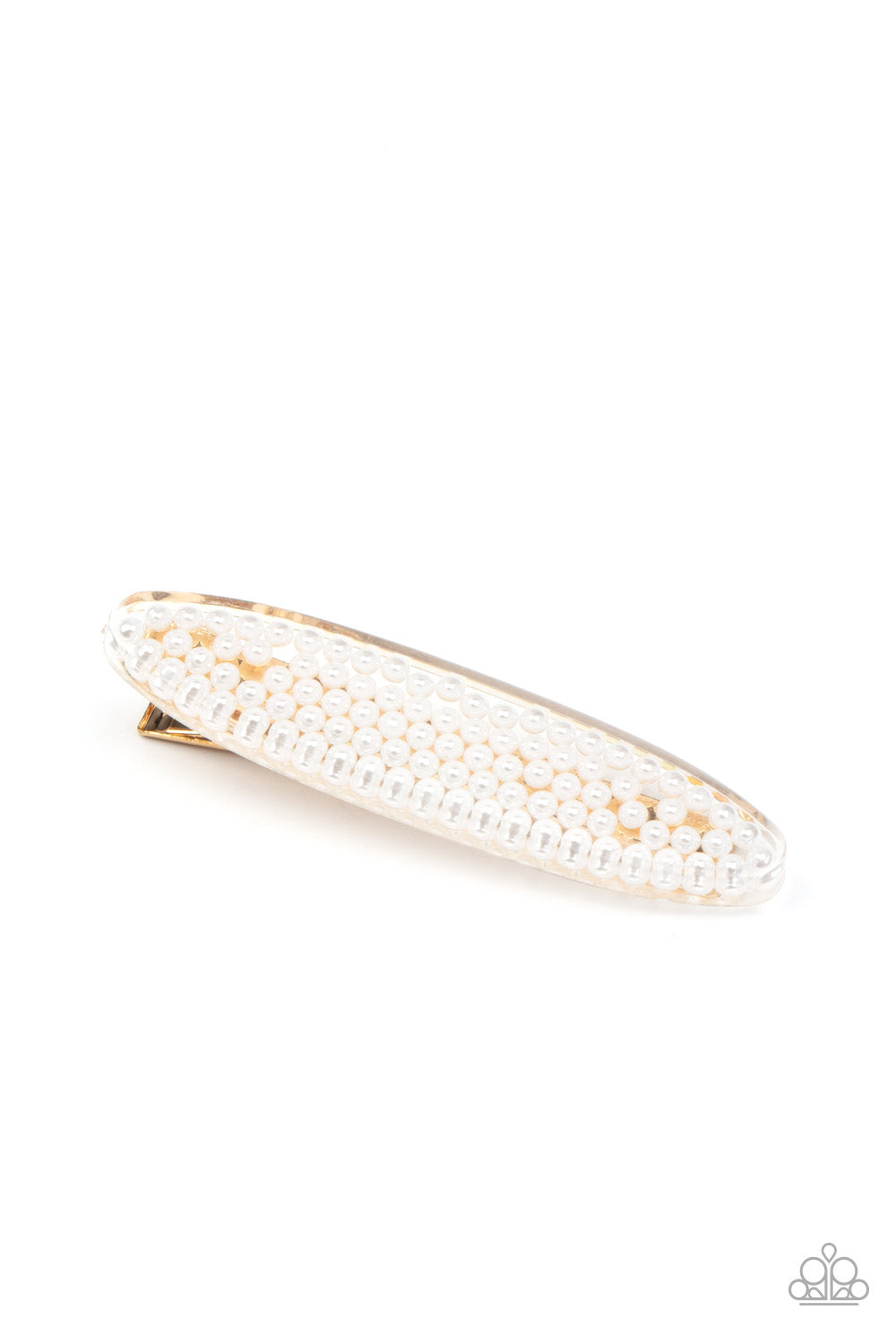 Paparazzi ♥ Pearl Pizzaz - Gold ♥ Hair Clip