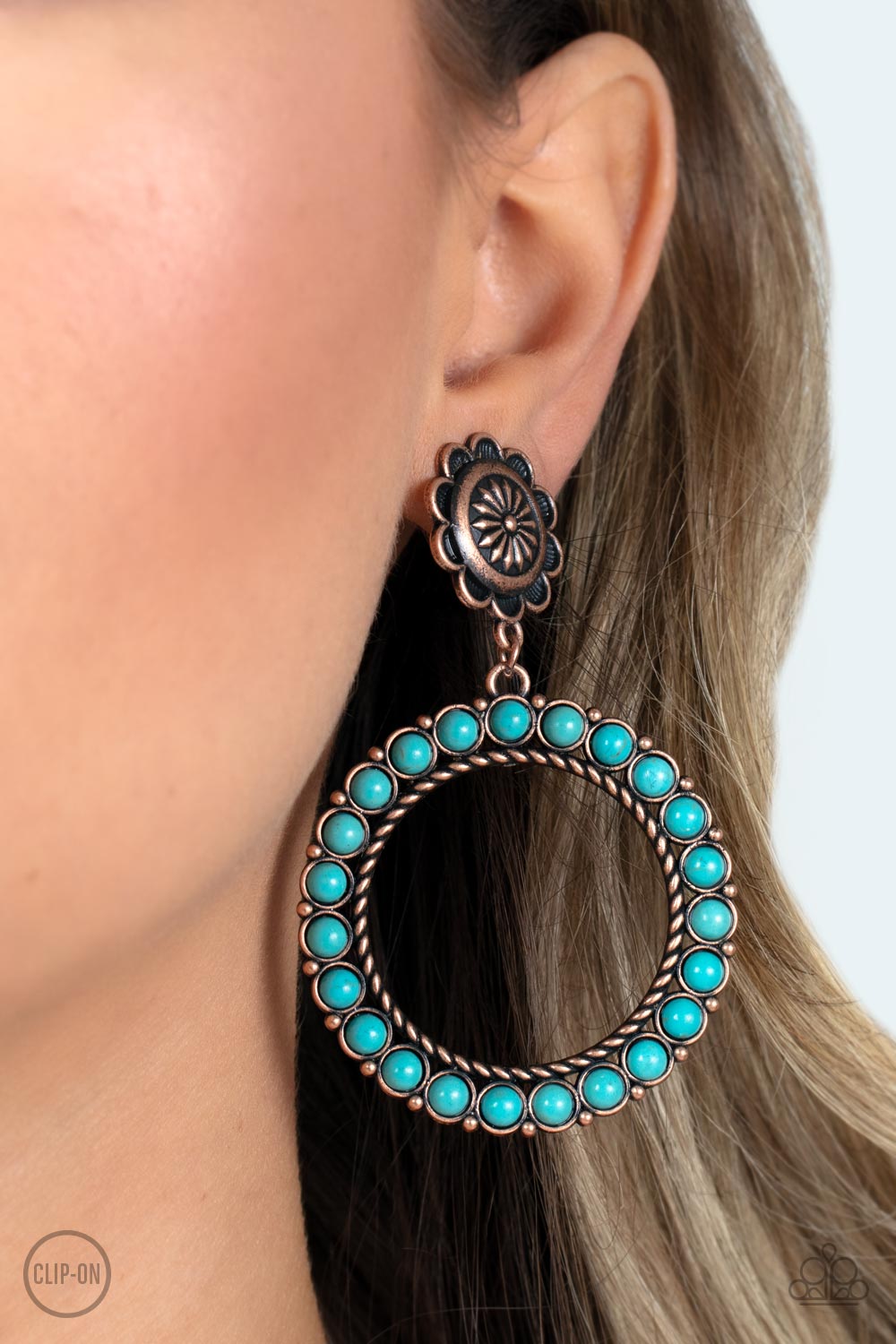 Paparazzi ♥ Playfully Prairie - Copper ♥ Clip-On