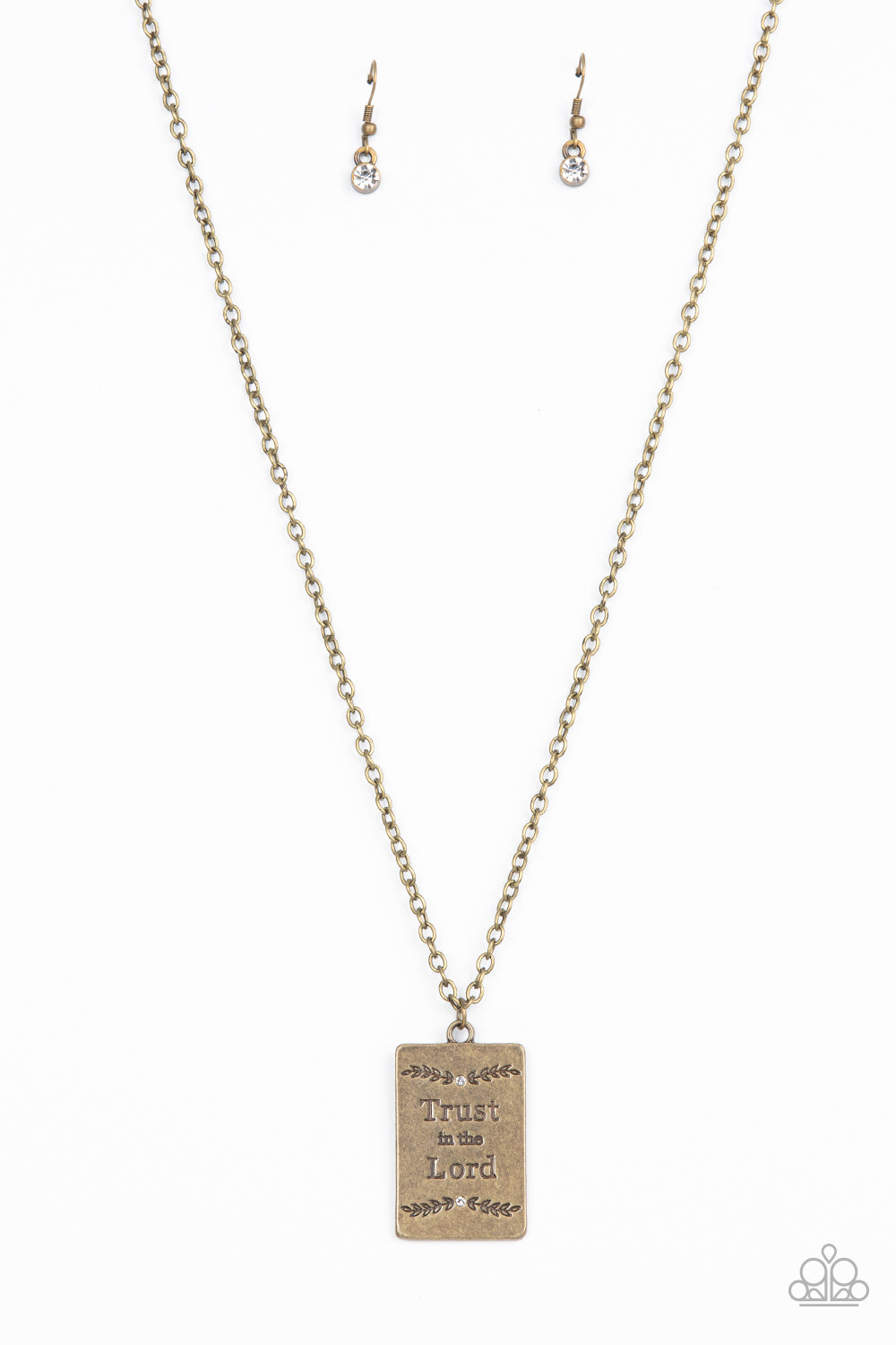Paparazzi ♥ All About Trust - Brass ♥ Necklace