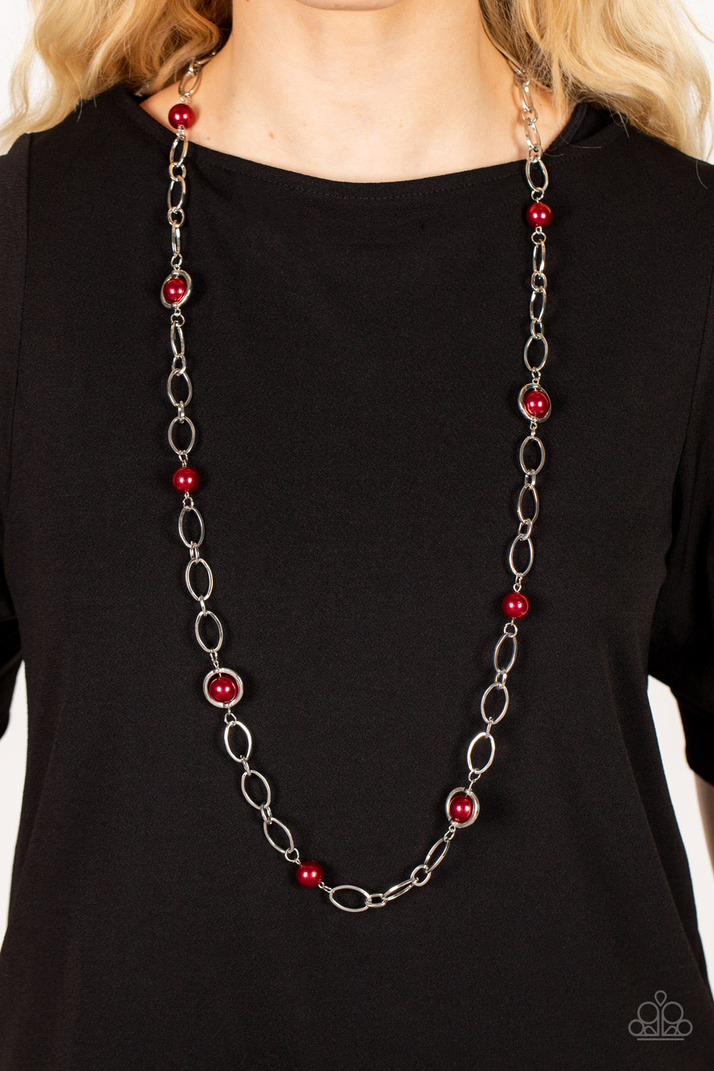 Paparazzi ♥ Fundamental Fashion - Red ♥ Necklace