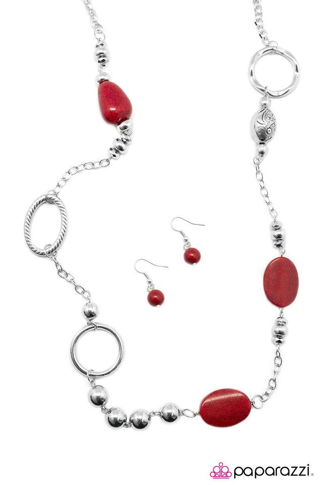 Paparazzi ♥ Make the Most Of It - Red ♥ Necklace