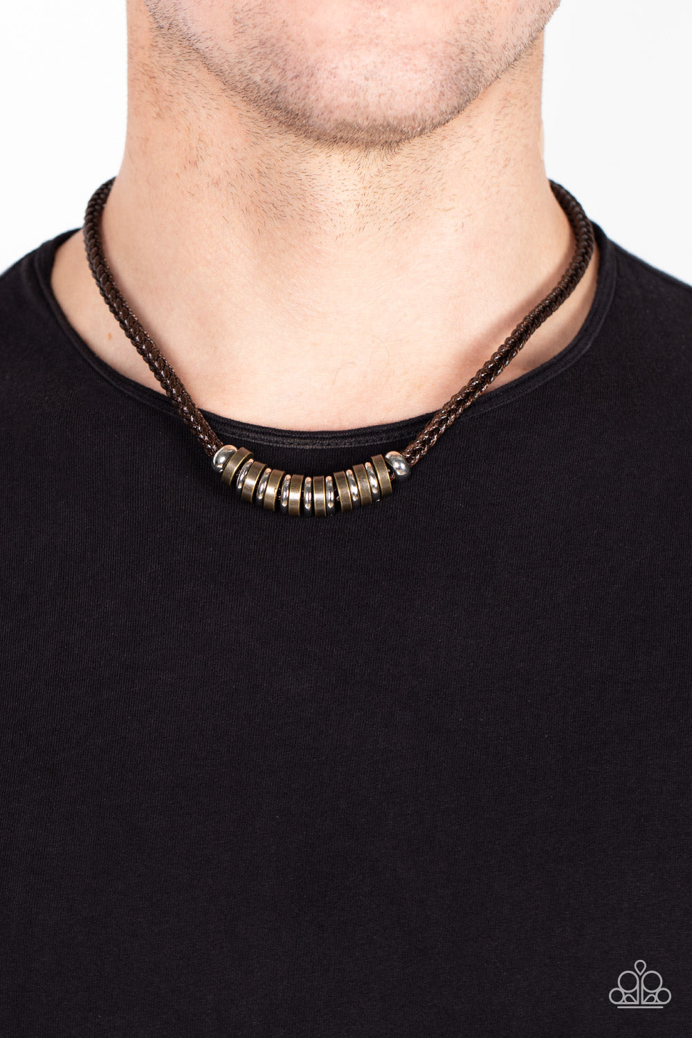 Paparazzi ♥ Primitive Prize - Brown ♥ Necklace