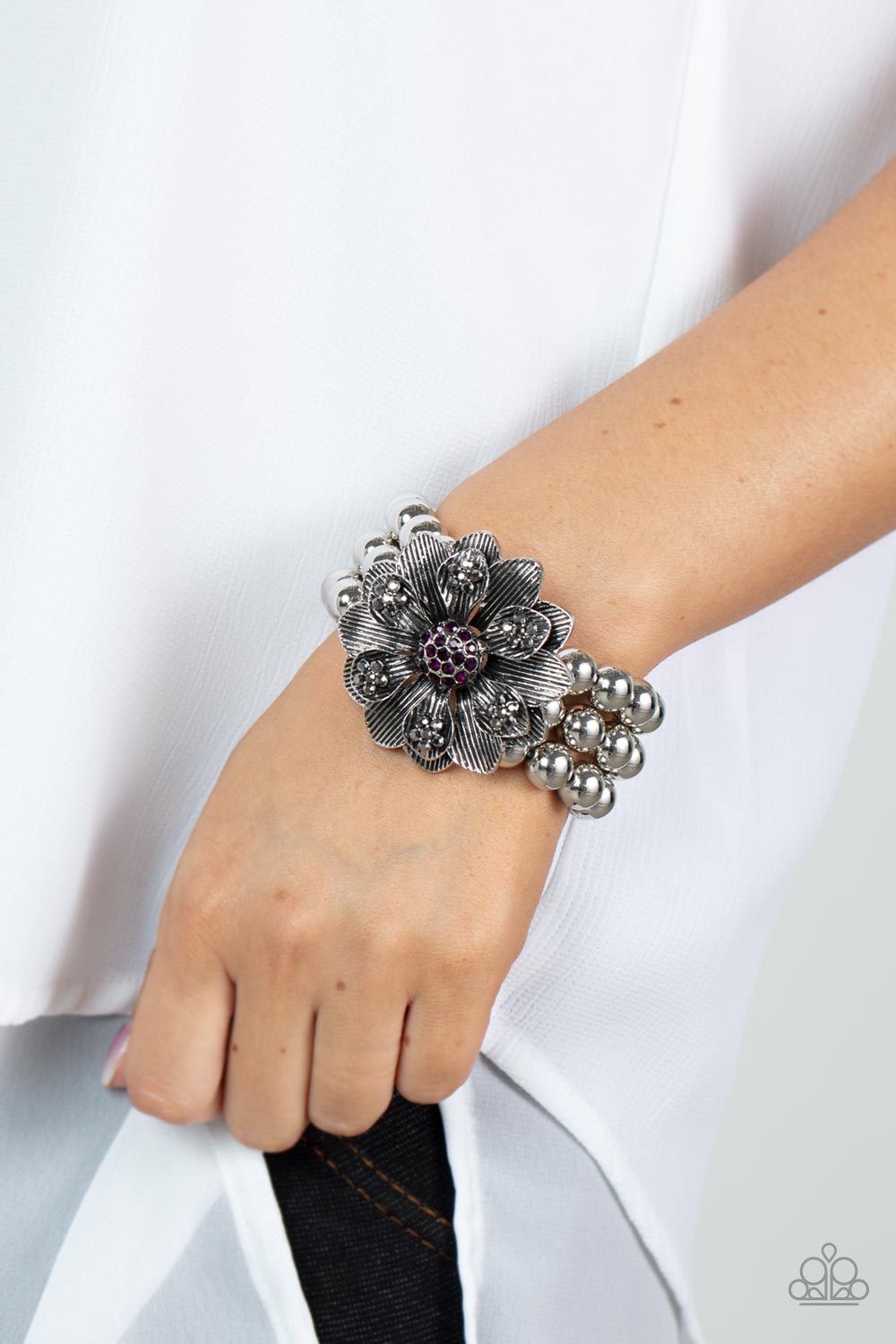 Paparazzi ♥ Botanical Bravado - Purple ♥ Bracelet