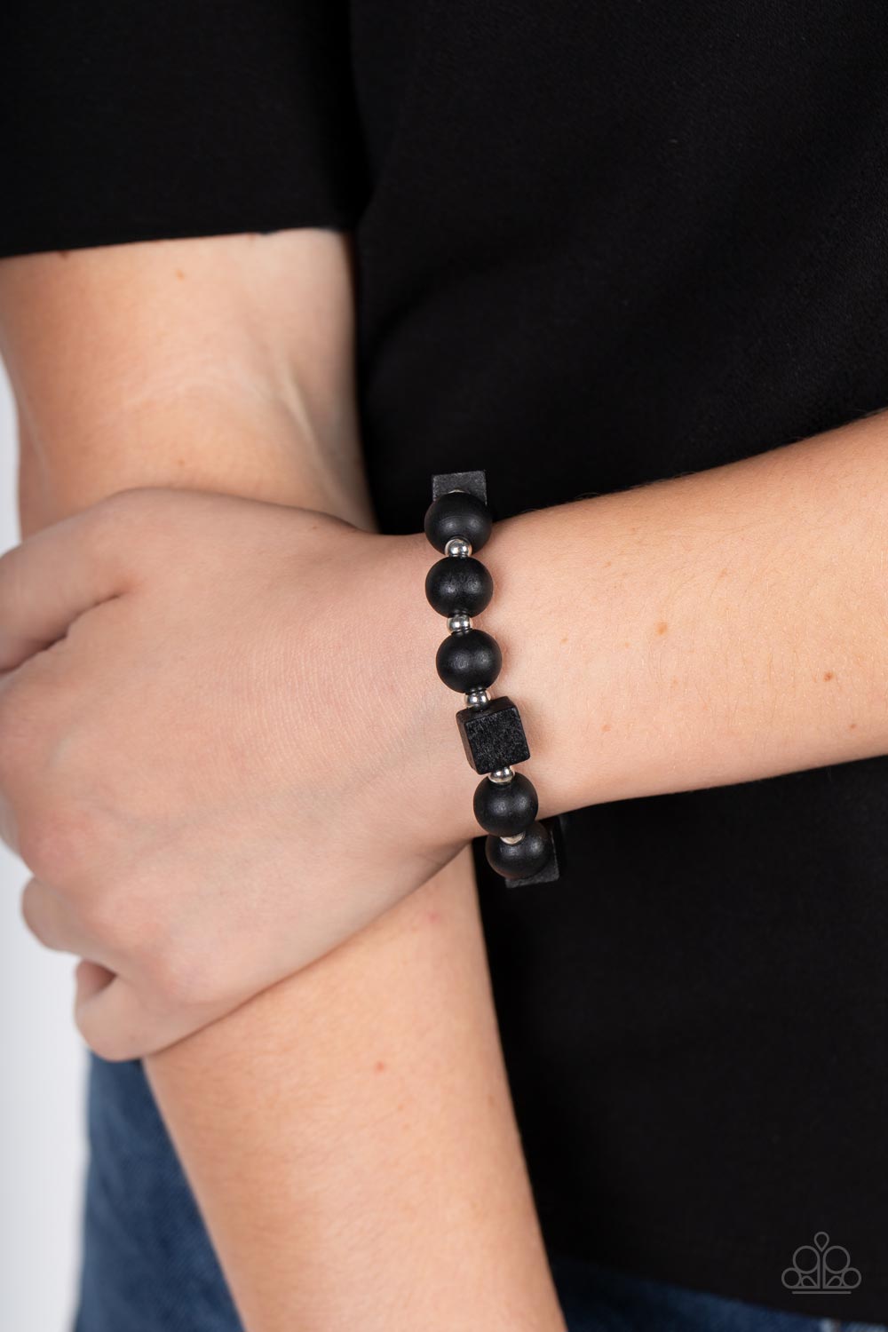 Paparazzi ♥ Timber Trendsetter - Black ♥ Bracelet