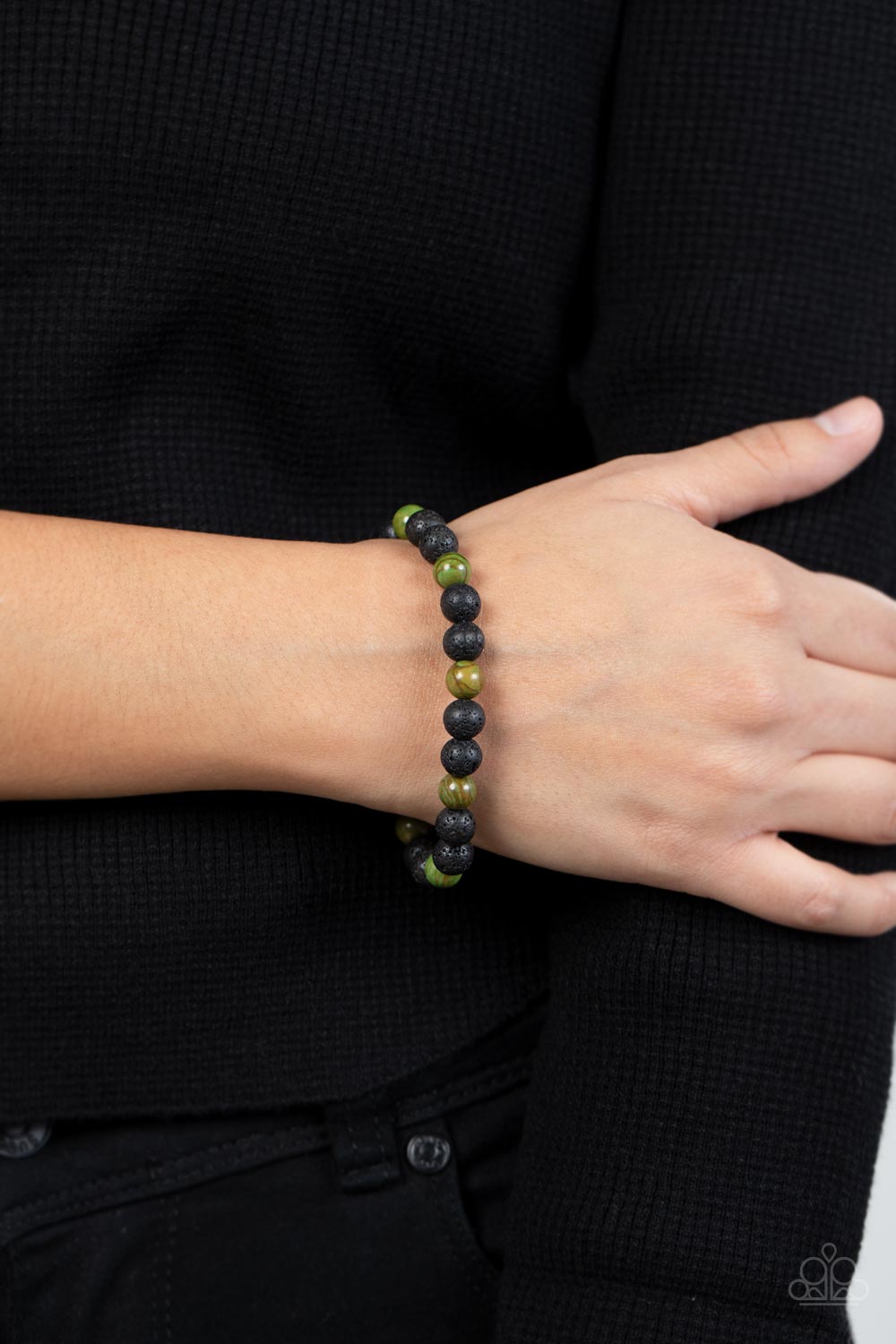Paparazzi ♥ Molten Mogul - Green ♥ Bracelet