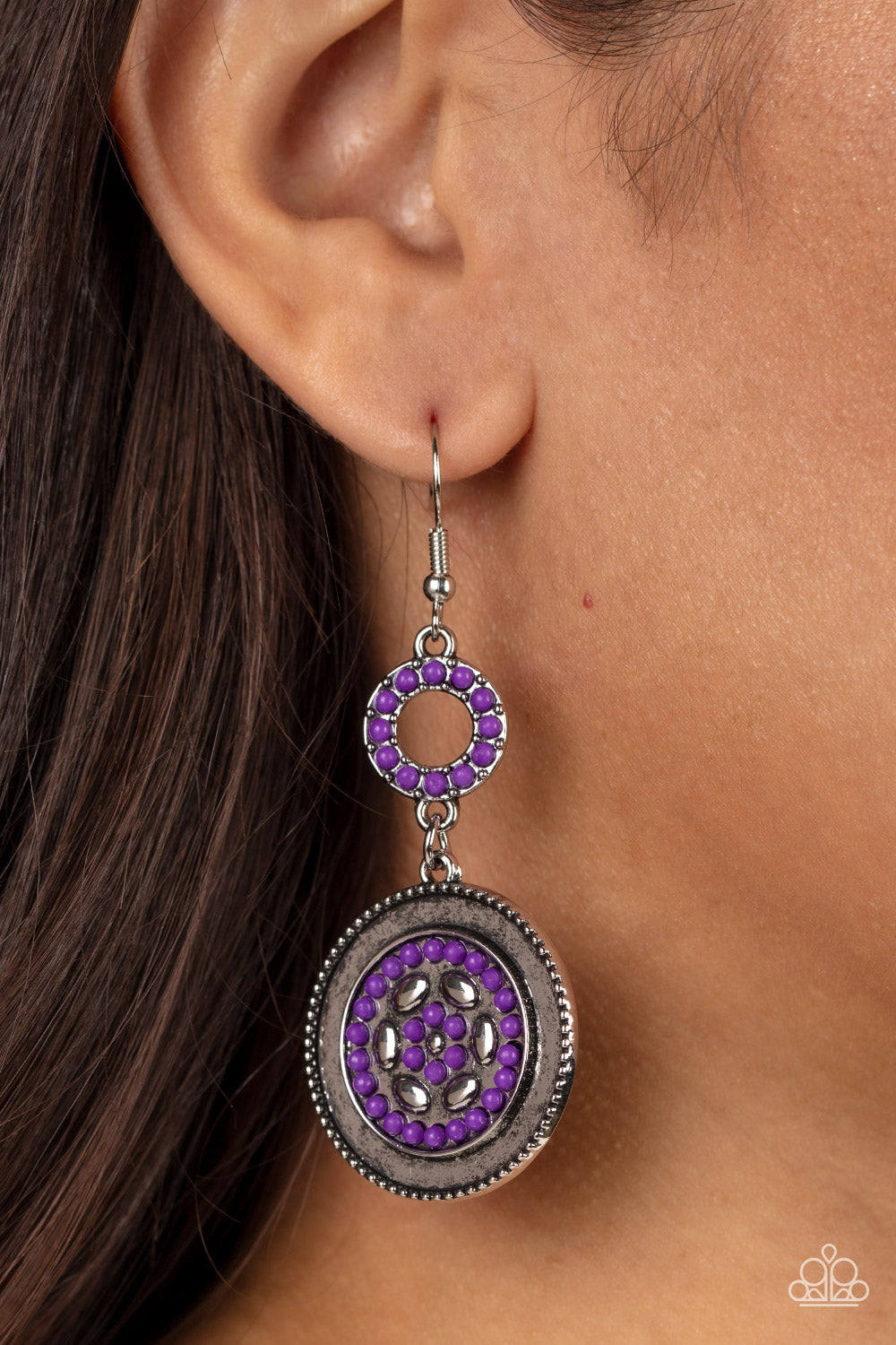 Paparazzi ♥ Meadow Mantra - Purple ♥ Earrings