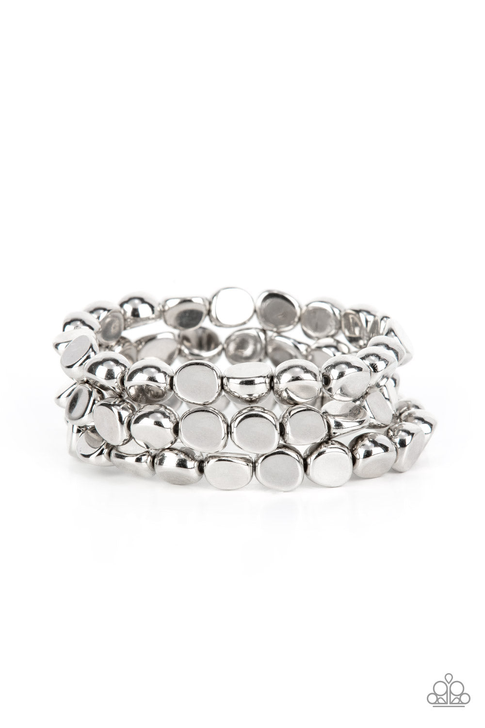 Paparazzi ♥ HAUTE Stone - Silver ♥ Bracelet