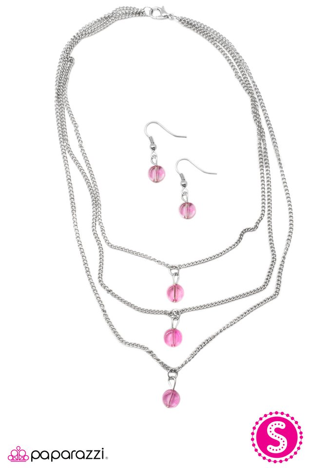 Paparazzi ♥ Never Forget - Pink ♥ Necklace