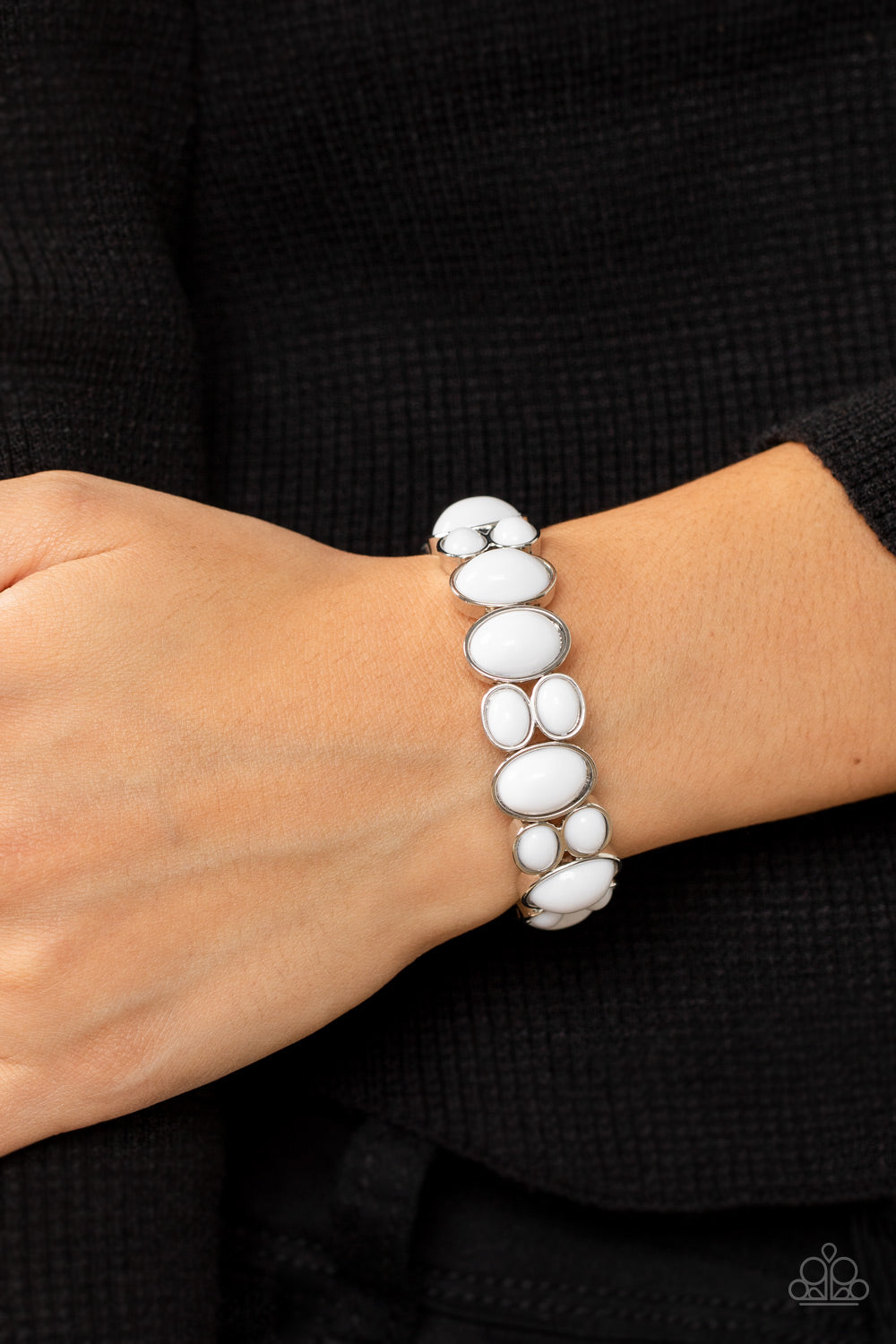 Paparazzi ♥ Tic Tac Dance - White ♥ Bracelet