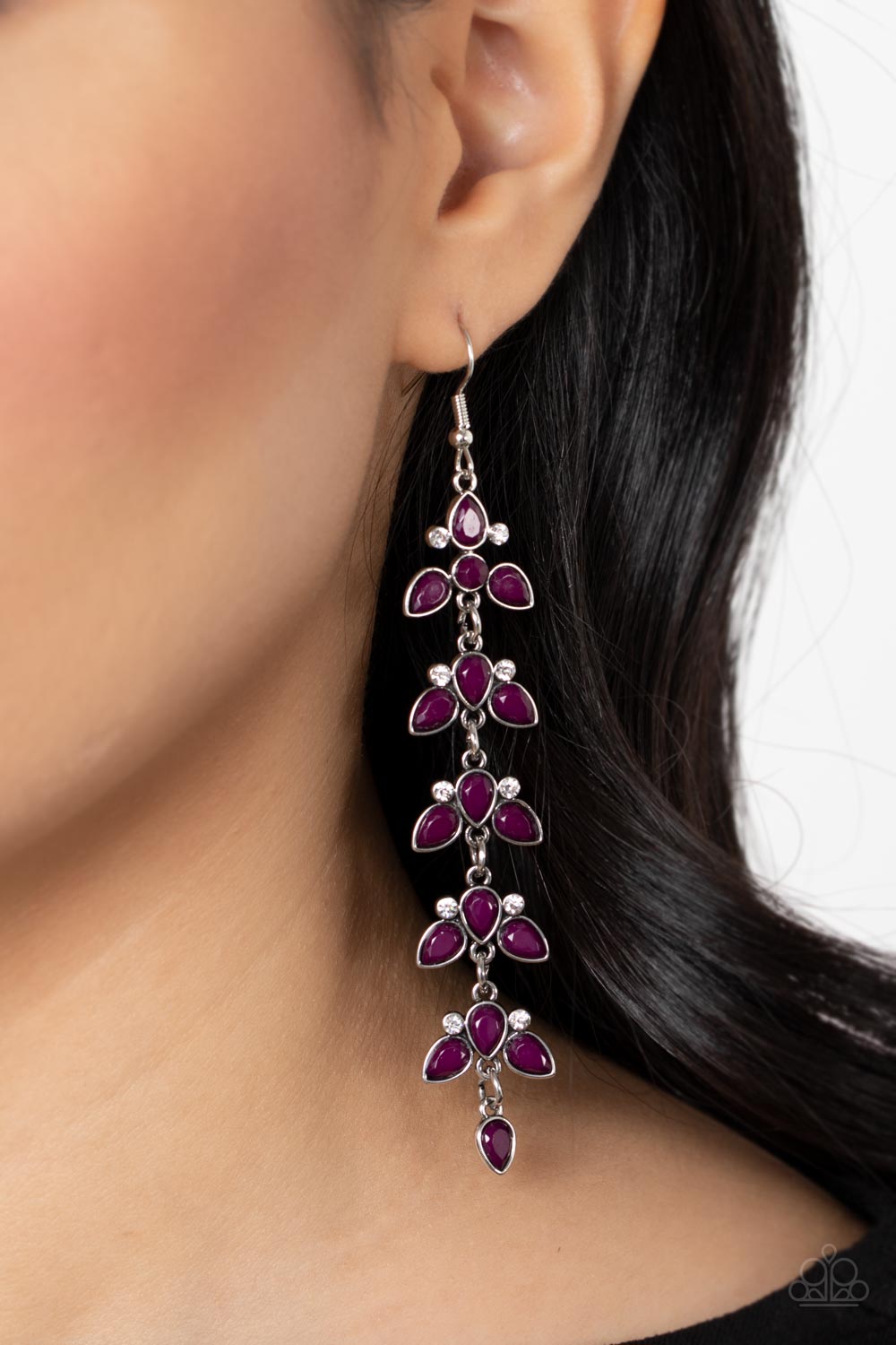 Paparazzi ♥ Fanciful Foliage - Purple ♥ Earrings