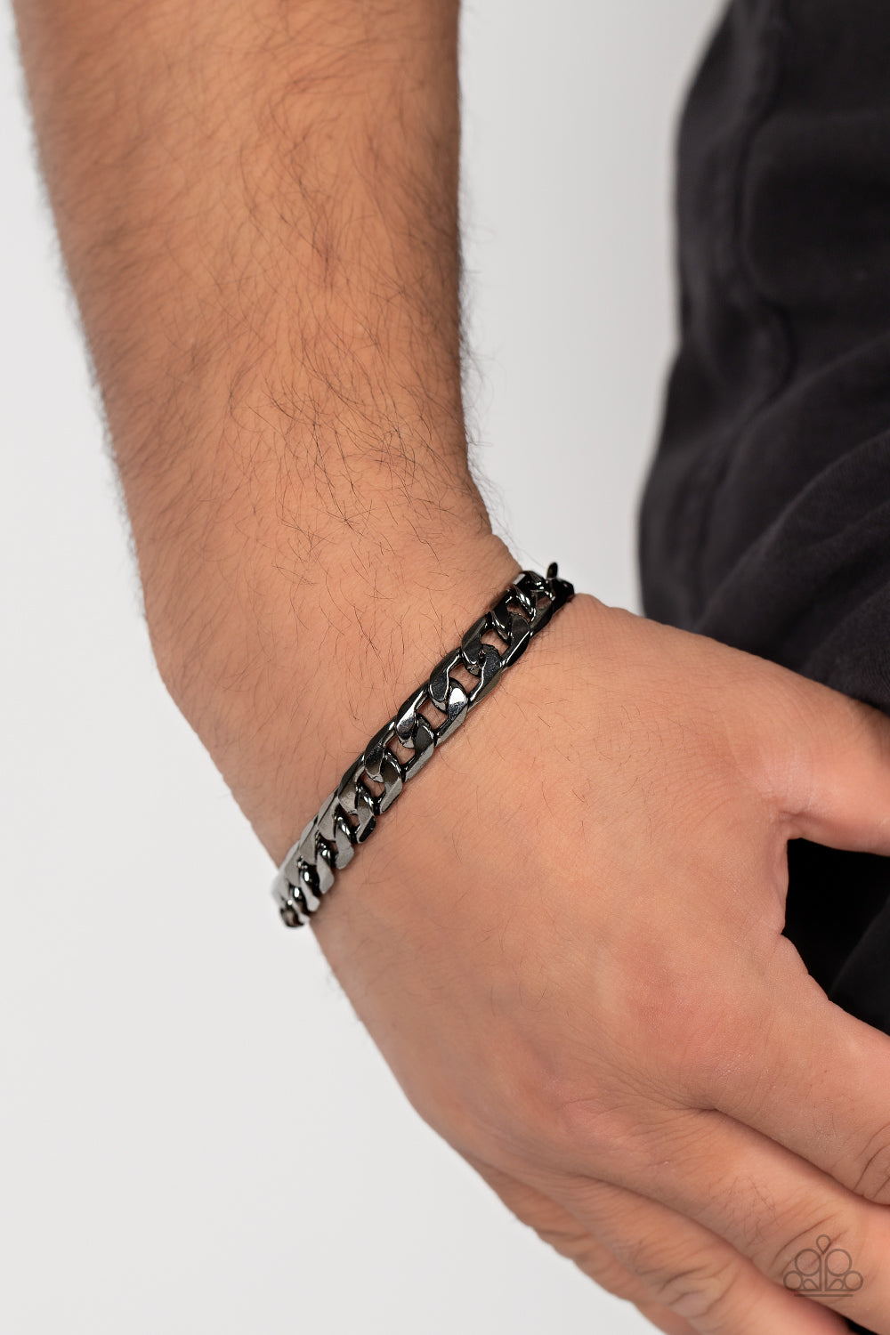 Paparazzi ♥ Rockstar Road - Black ♥ Mens Bracelet