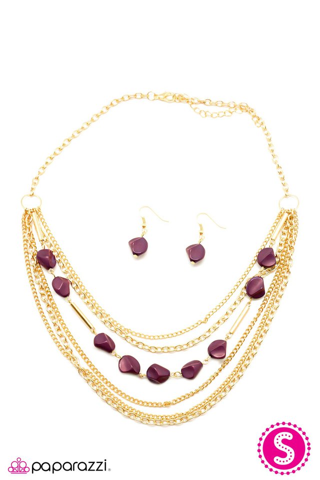 Paparazzi ♥ Rock, Paper, Scissors - Purple ♥ Necklace