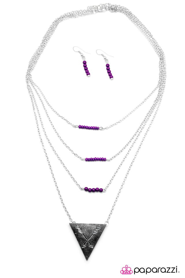 Paparazzi ♥ Archer - Purple ♥ Necklace