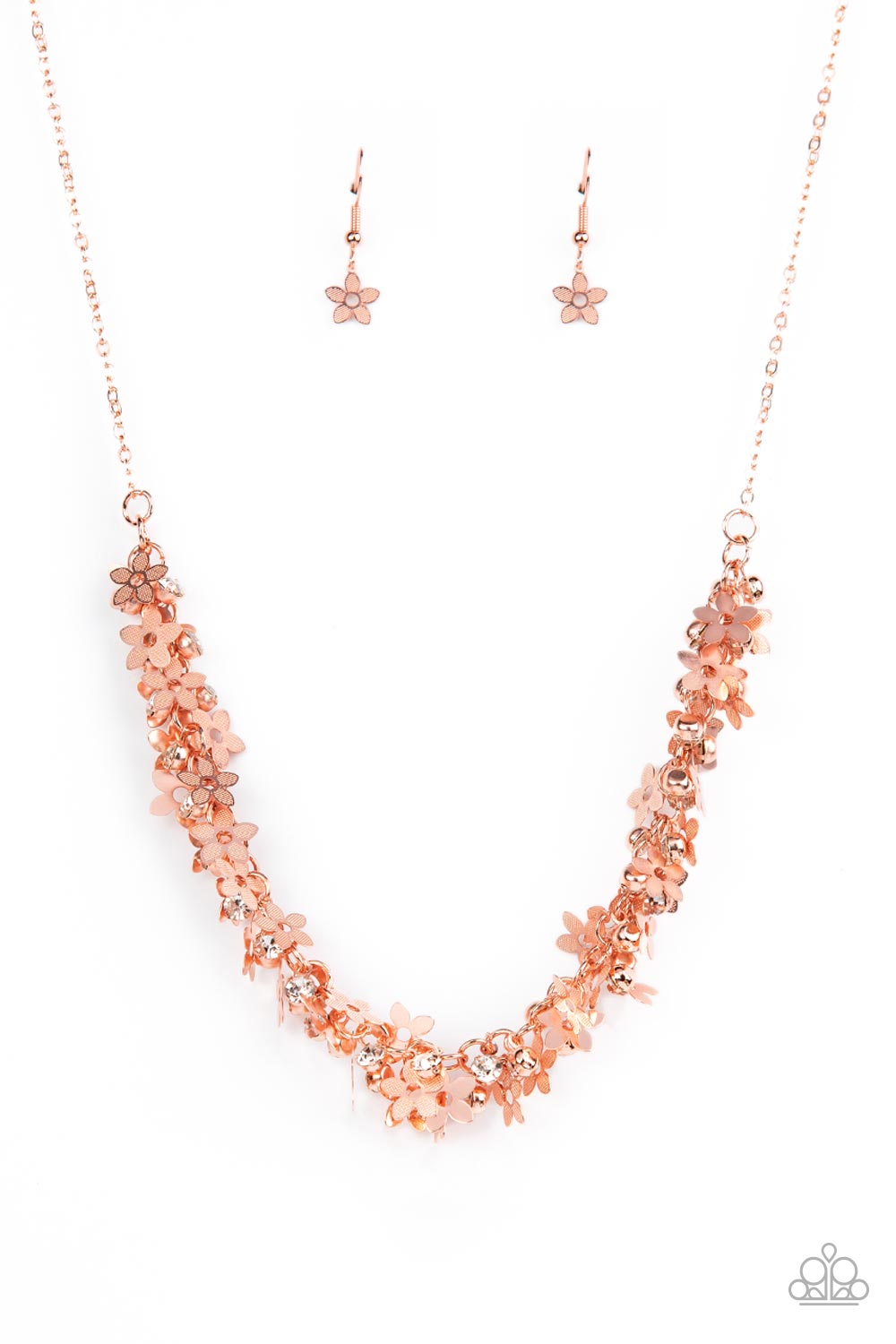 Paparazzi ♥ Fearlessly Floral - Copper ♥ Necklace
