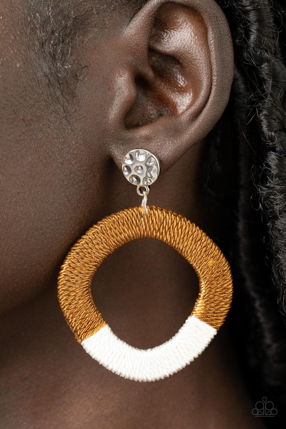 Paparazzi ♥ Thats a WRAPAROUND - Brown ♥ Post Earrings