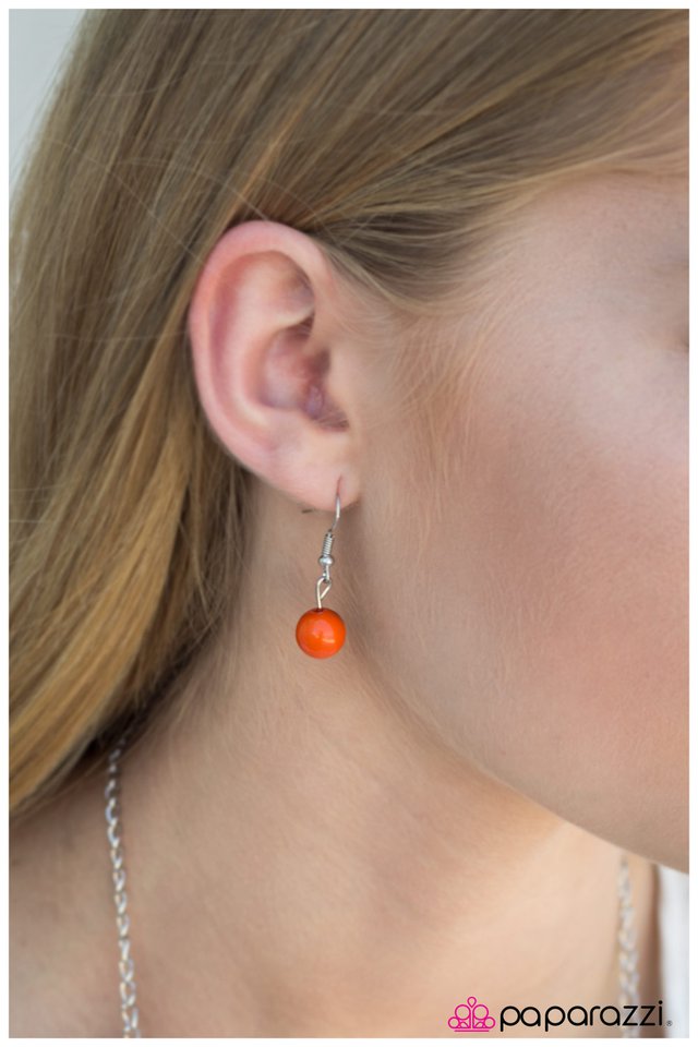 Paparazzi ♥ Oh Happy Days - Orange ♥ Necklace