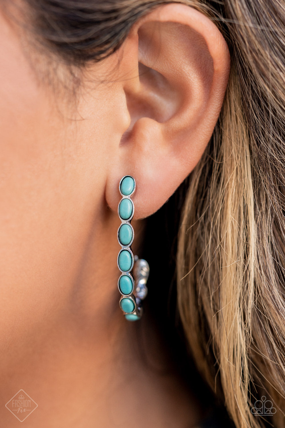 Paparazzi ♥ Kick Up a SANDSTORM - Blue ♥ Earrings