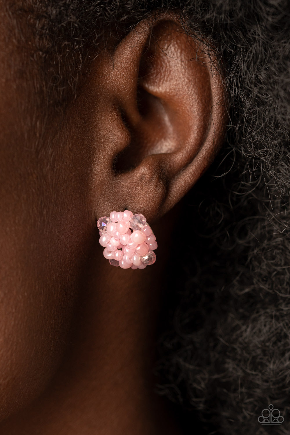 Paparazzi ♥ Bunches of Bubbly - Pink ♥ Post Earrings