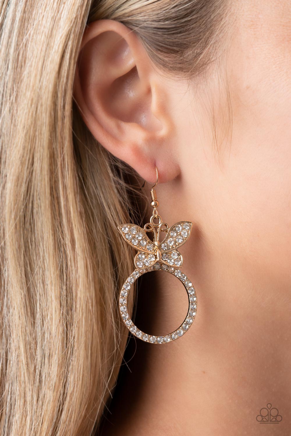 Paparazzi ♥ Paradise Found - Gold ♥ Earrings
