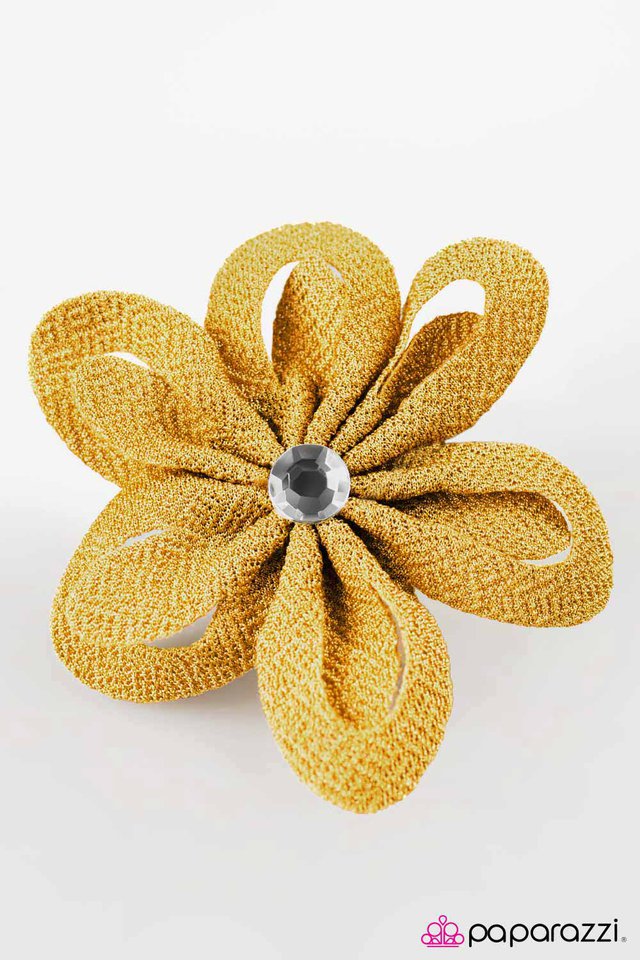 Paparazzi ♥ Kiss Me - Yellow ♥ Hair Clip