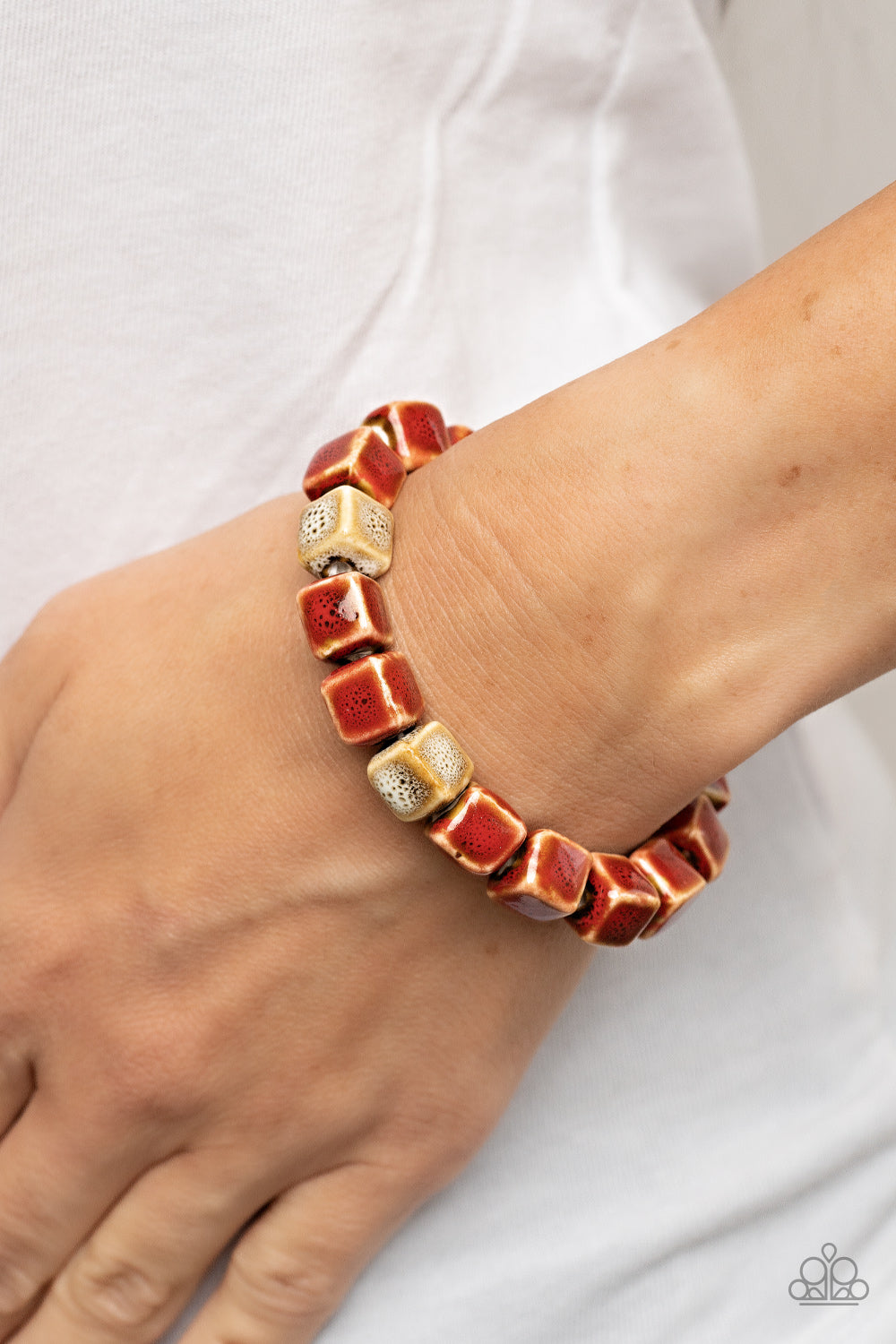 Paparazzi ♥ Glaze Craze - Red ♥ Bracelet