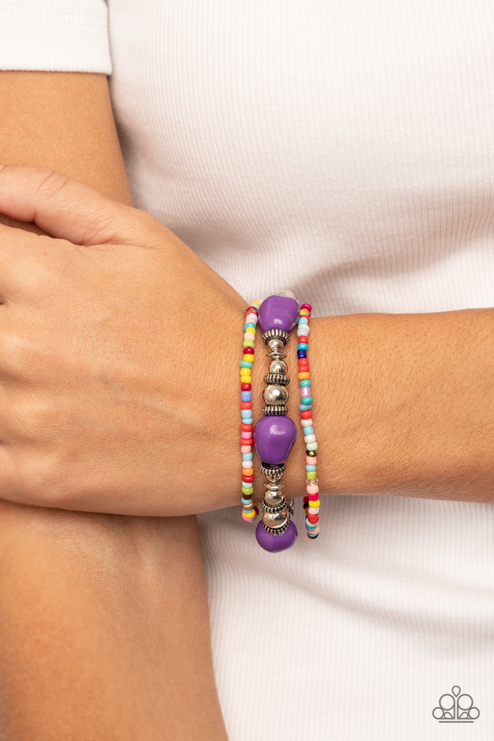 Paparazzi ♥ Confidently Crafty - Purple ♥ Bracelet