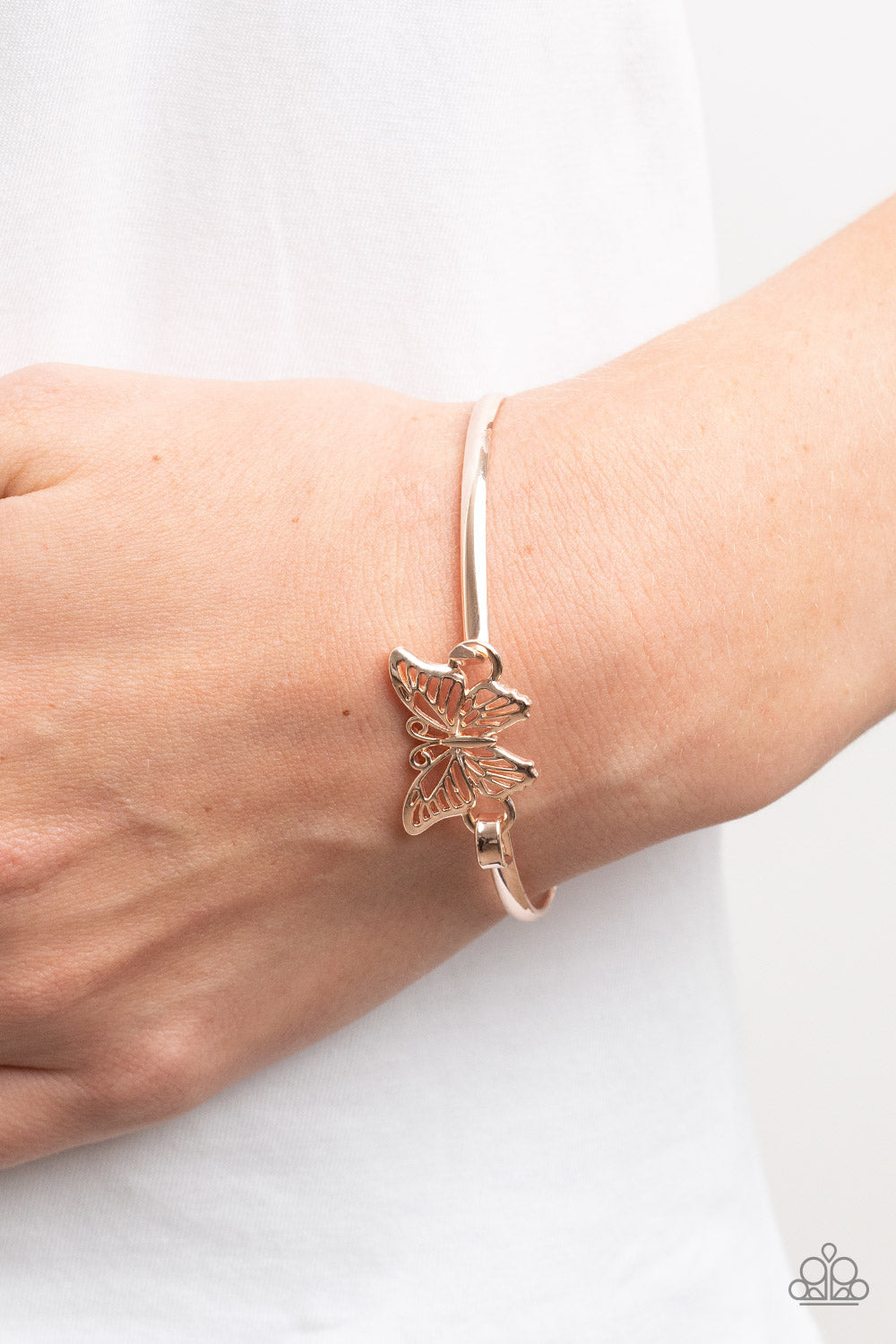 Paparazzi ♥ Did I FLUTTER? - Rose Gold ♥ Bracelet