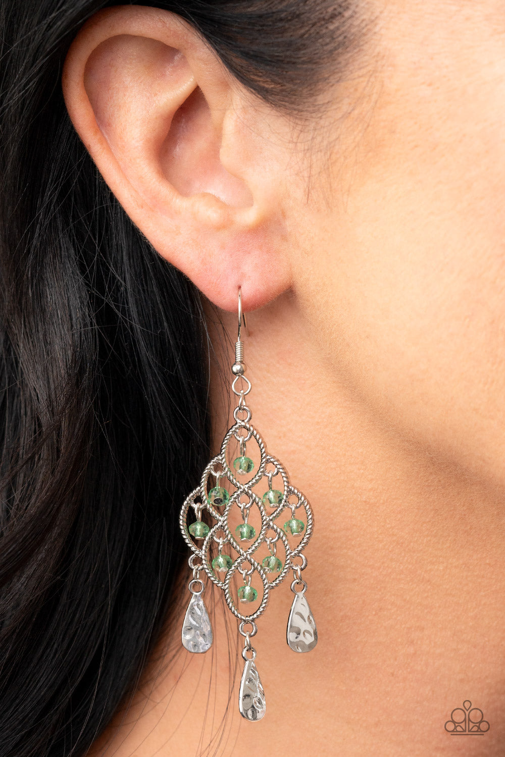 Paparazzi ♥ Sentimental Shimmer - Green ♥ Earrings