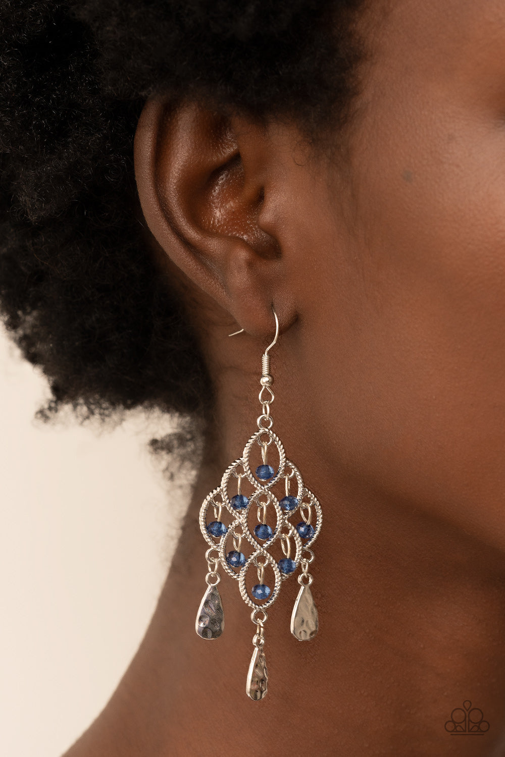 Paparazzi ♥ Sentimental Shimmer - Blue ♥ Earrings