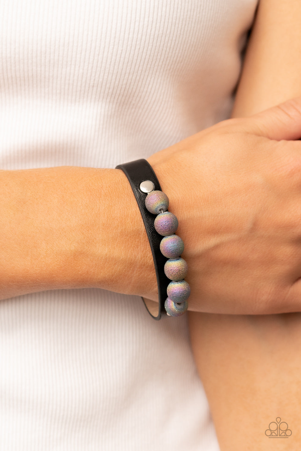 Paparazzi ♥ Saturn Safari - Black ♥ Bracelet