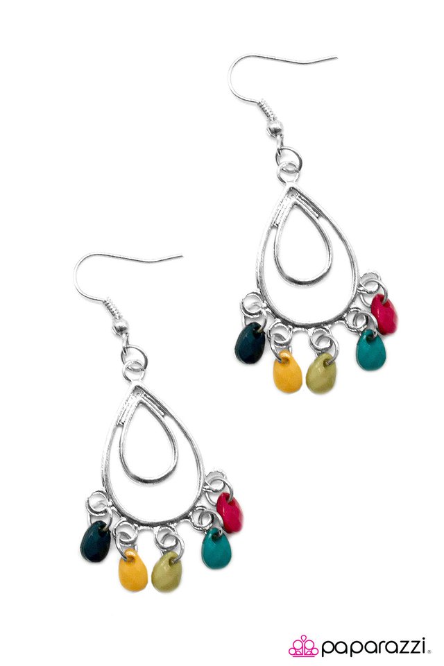 Paparazzi ♥ Bahama Mama - Multi ♥ Earrings