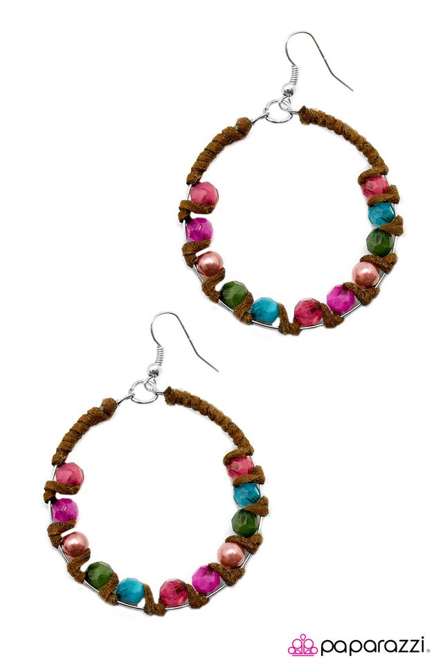 Paparazzi ♥ Desert Rose - Multi ♥ Earrings