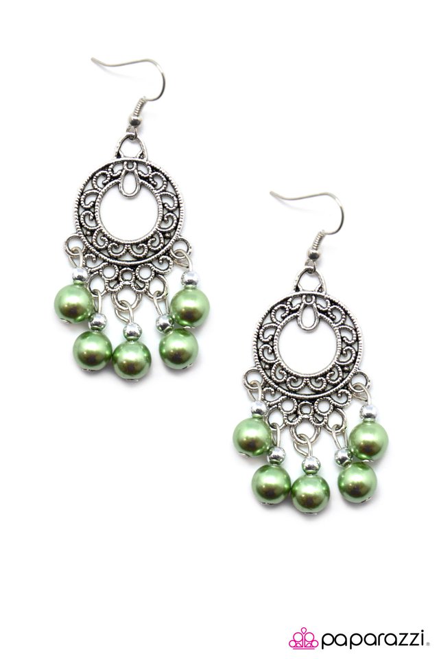 Paparazzi ♥ Hey Baby - Green ♥ Earrings