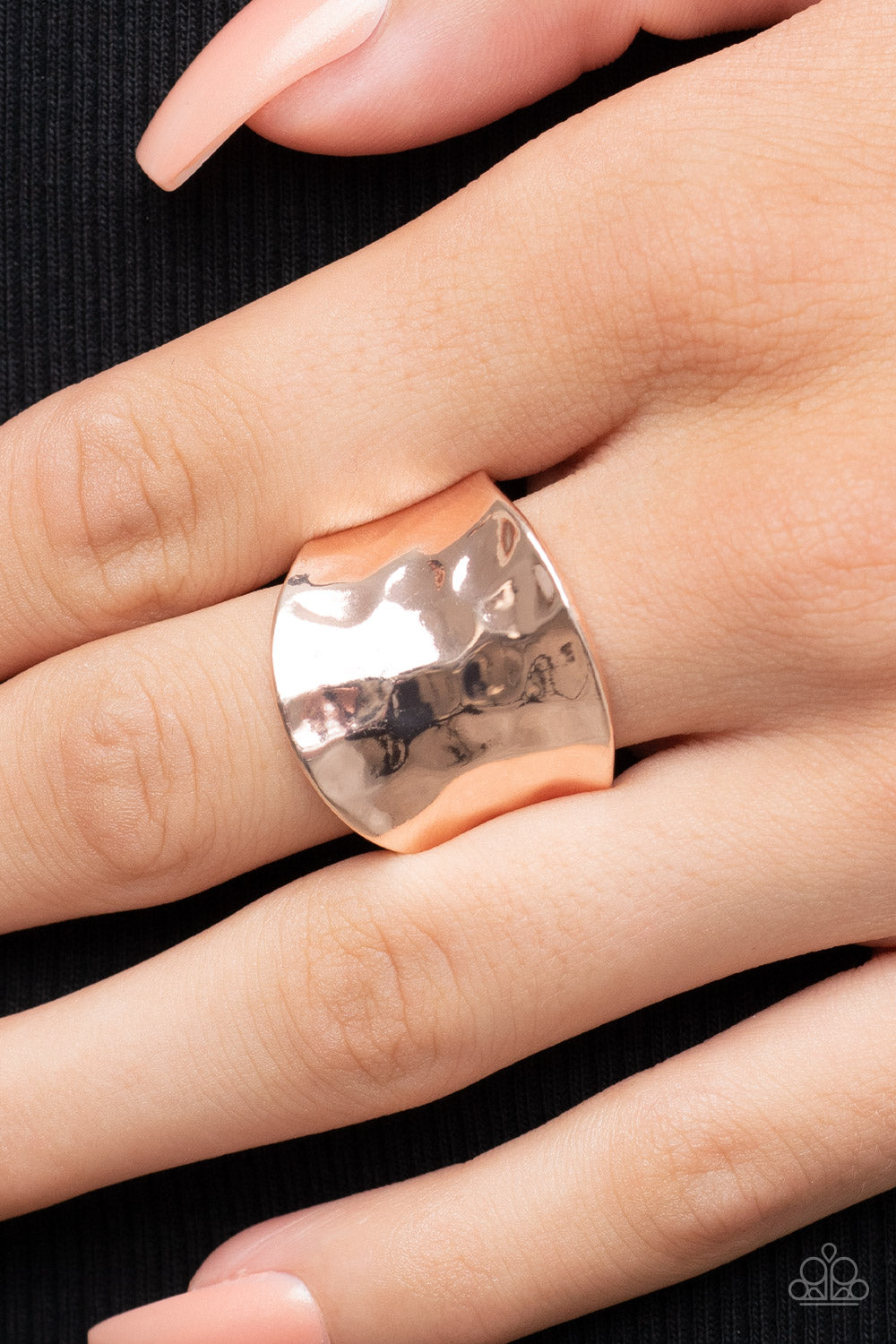 Paparazzi ♥ Hammer Down - Rose Gold ♥ Ring
