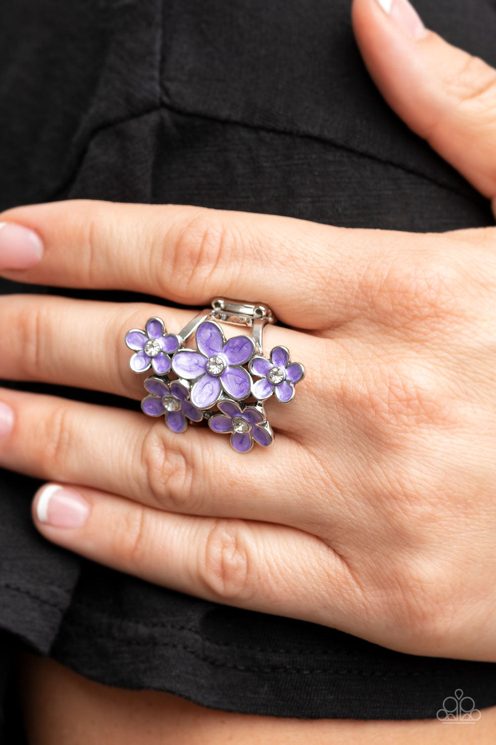 Paparazzi ♥ Boastful Blooms - Purple ♥ Ring