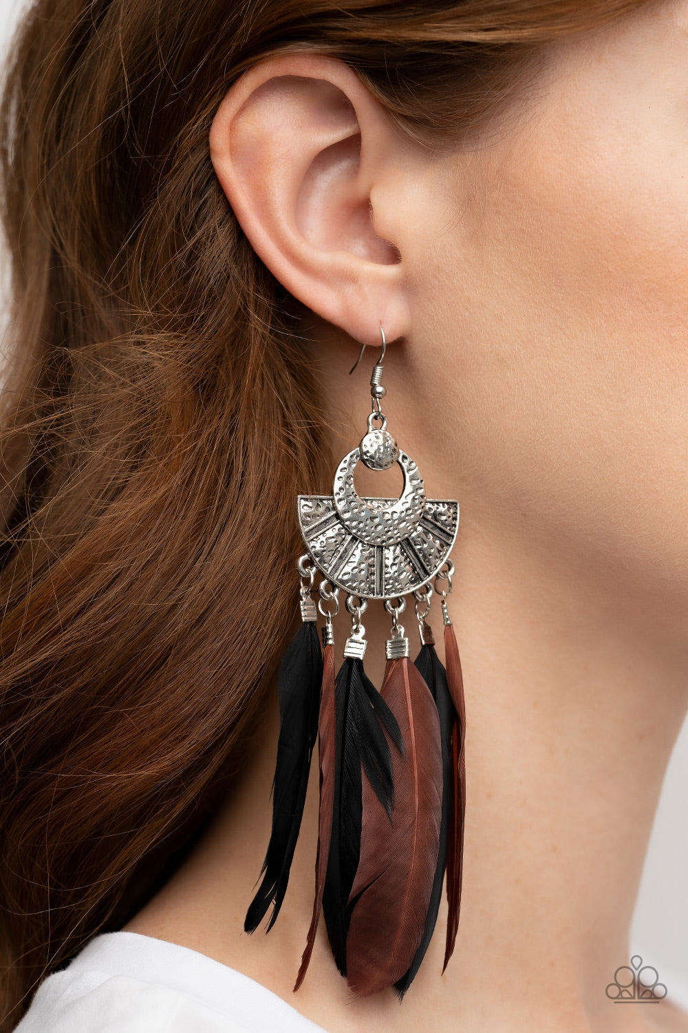 Paparazzi ♥ Plume Paradise - Multi ♥ Earrings