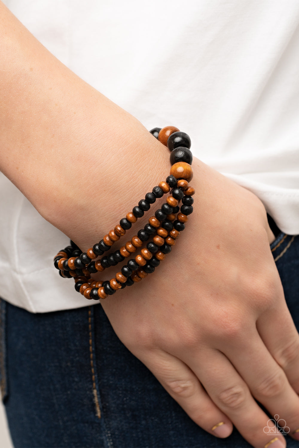 Paparazzi ♥ Oceania Oasis - Black ♥ Bracelet