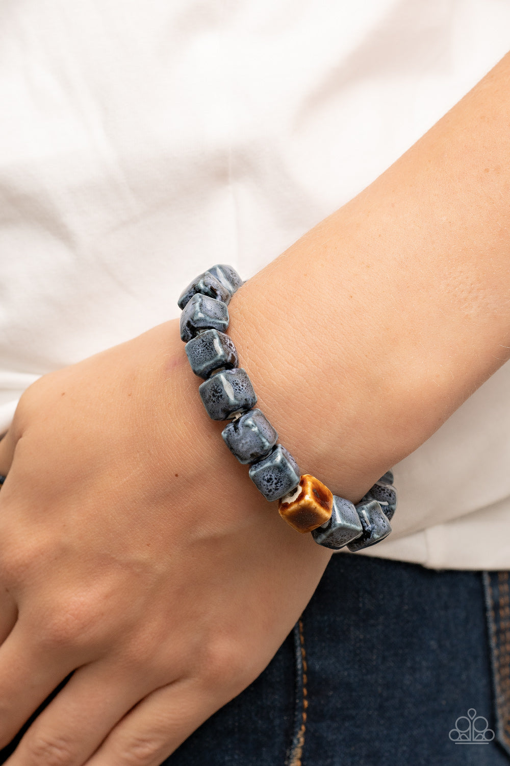 Paparazzi ♥ Glaze Craze - Blue ♥ Bracelet