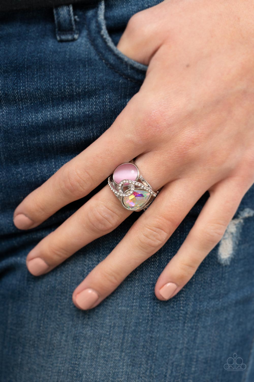 Paparazzi ♥ SELFIE-Indulgence - Pink ♥ Ring